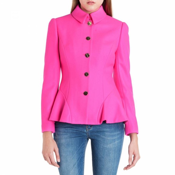 ted baker peplum coat